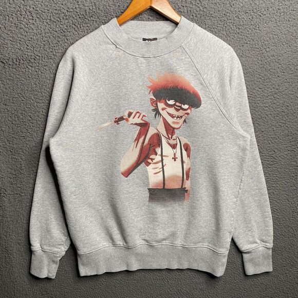 Vintage Y2K G foot 2006 Anima Gorillaz Murdoc Big logo sweatshirt Band Music - Picture 11 of 16
